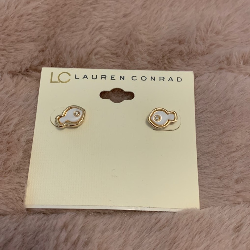 Lauren Conrad Fish Stud Earrings